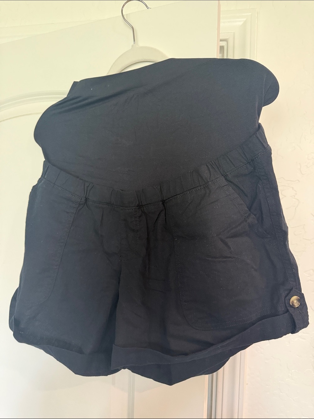 Black Maternity Shorts